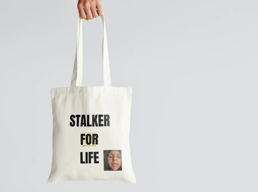 Stalker for life tote bag
